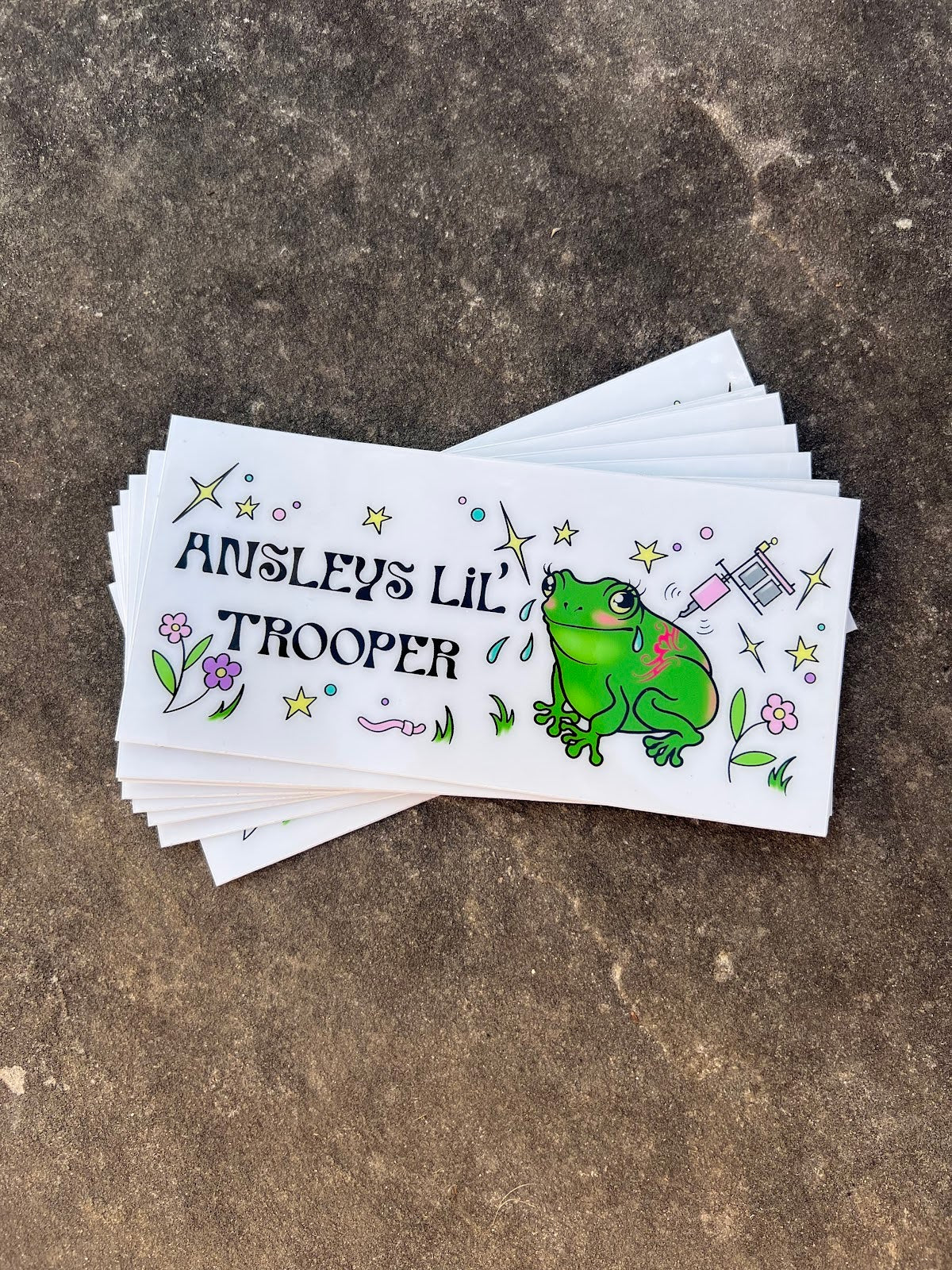 Ansley’s lil trooper sticker