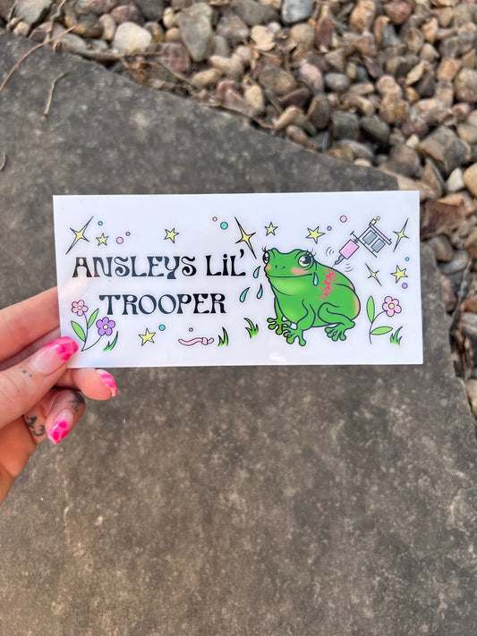 Ansley’s lil trooper sticker